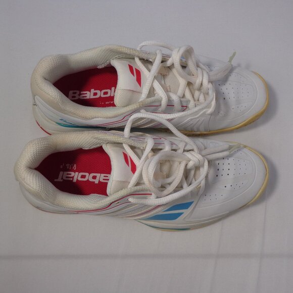 Babolat Propulse Team BPM Tennis Court Shoes White Pink Turquoise Women Size 6.5 - Picture 4 of 7